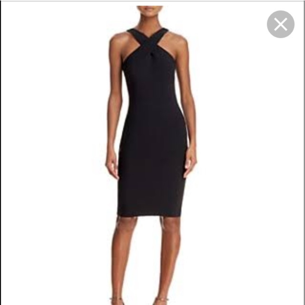 Black crepe dress